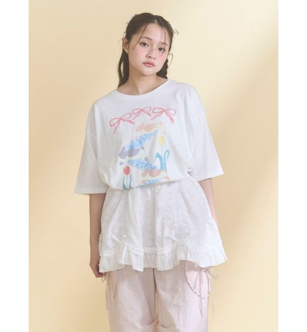 merry jenny「うさぎのひみつ時間Tee」|Tシャツ・カットソー|