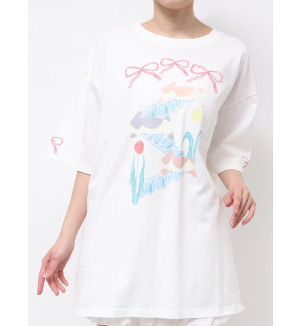 merry jenny「うさぎのひみつ時間Tee」|Tシャツ・カットソー|