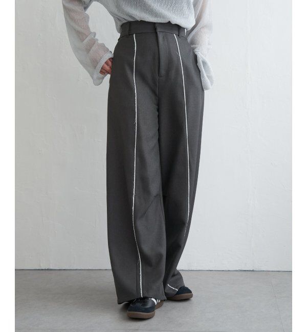VENCE share style「ヘザーエステルツイルカーブパンツ」|デニム|