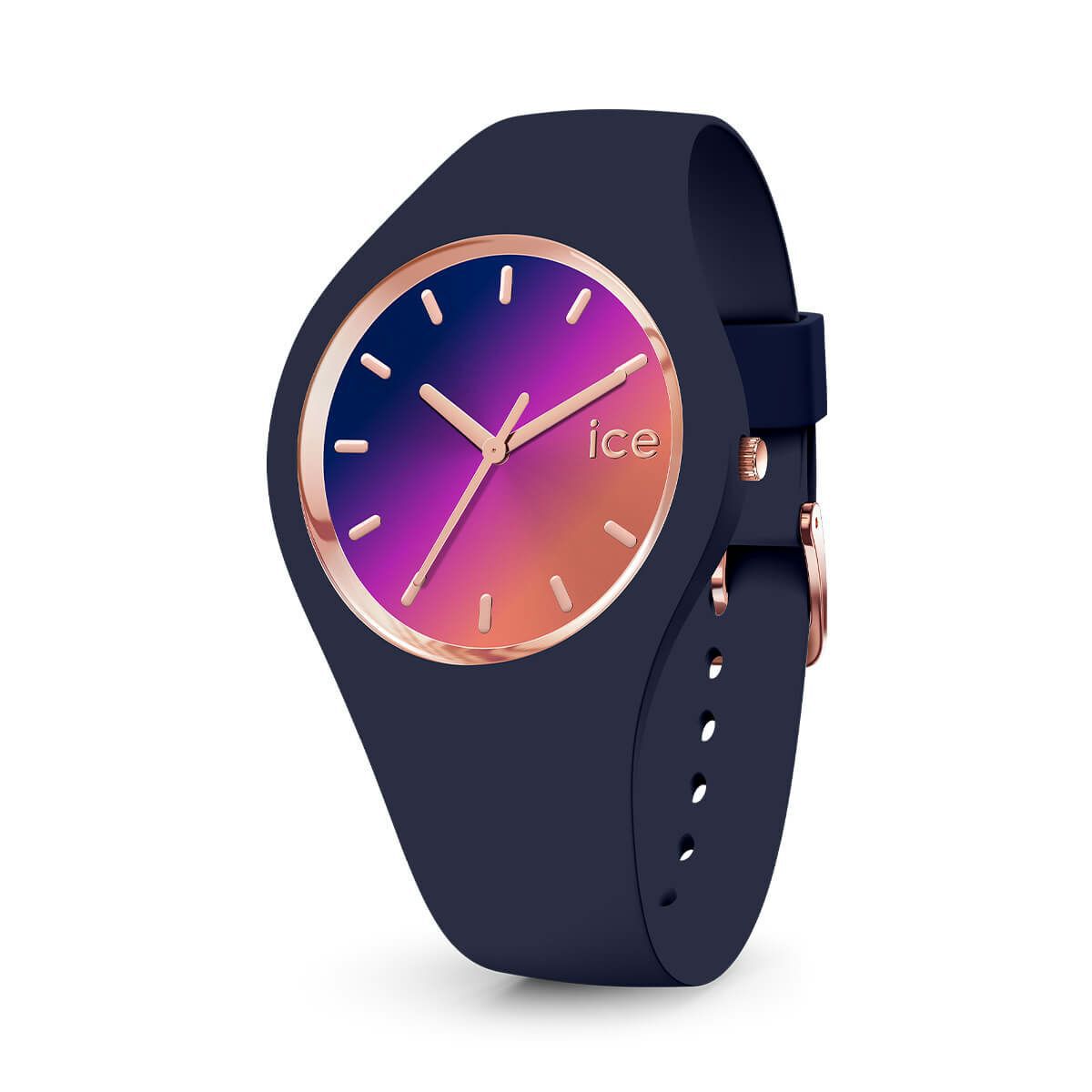 ICE-WATCH「〈ICE WATCH(ｱｲｽｳｫｯﾁ)〉ICE sunset ﾅｲﾄﾋﾟﾝｸ ｽﾓｰﾙ」|腕時計|ROSE GOLD