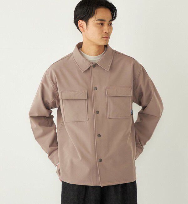 SHIPS Colors 「SHIPS Colors:〈洗濯機可能〉バックフリース ストレッチ ボックス シャツ◇」|シャツ・ブラウス|ベージュ