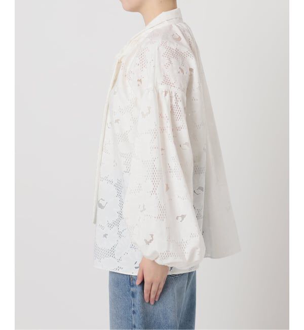 journal standard L'essage「《追加予約》IPEKERDOT&FLOWER/シアーボウブラウス」|シャツ・ブラウス|