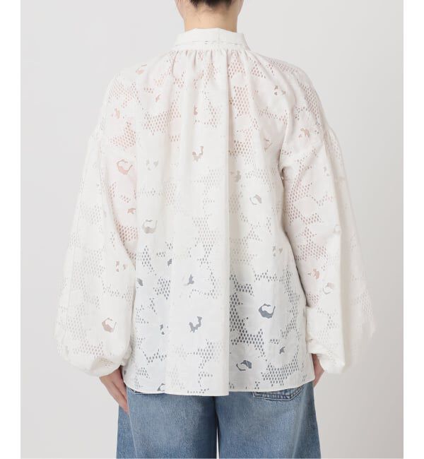 journal standard L'essage「《追加予約》IPEKERDOT&FLOWER/シアーボウブラウス」|シャツ・ブラウス|