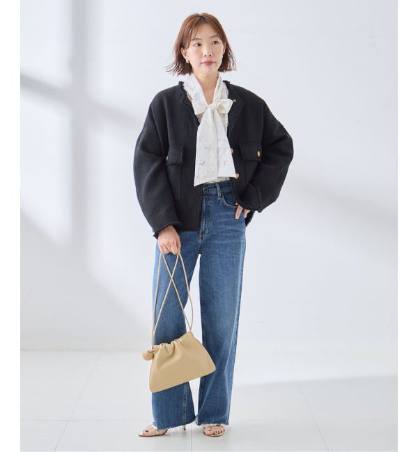 journal standard L'essage「《追加予約》IPEKERDOT&FLOWER/シアーボウブラウス」|シャツ・ブラウス|