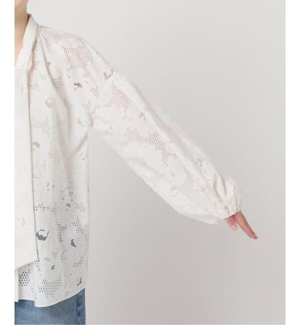 journal standard L'essage「《追加予約》IPEKERDOT&FLOWER/シアーボウブラウス」|シャツ・ブラウス|