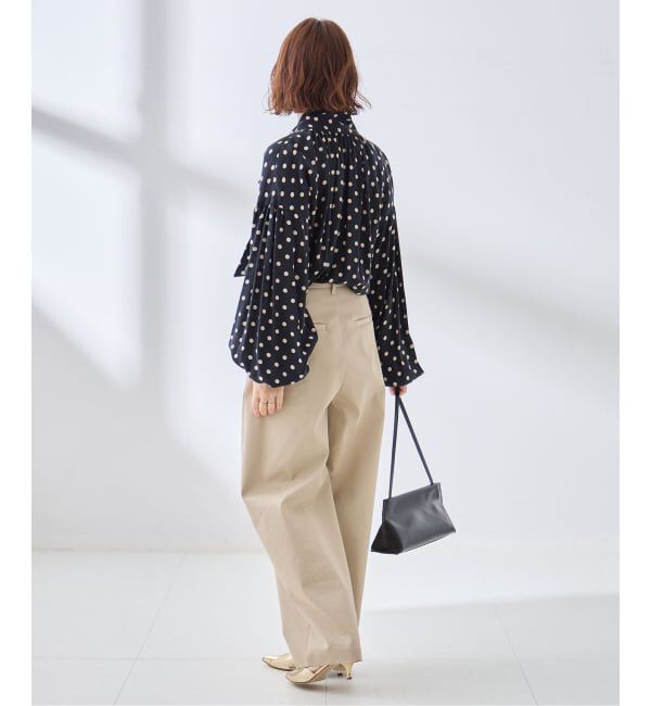 journal standard L'essage「《追加予約》IPEKERDOT&FLOWER/シアーボウブラウス」|シャツ・ブラウス|