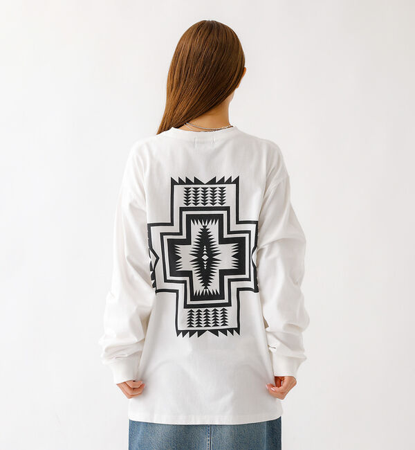 ABAHOUSE「【PENDLETON / ペンドルトン】Back Print LS Tee/ロン」|Tシャツ・カットソー|