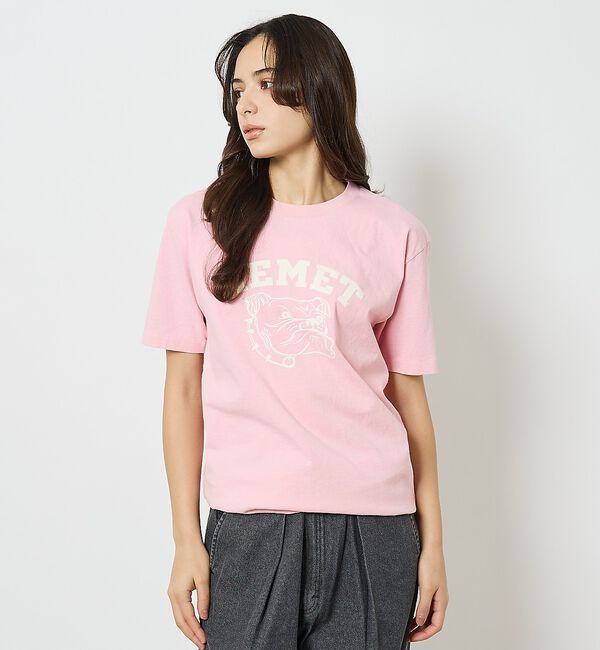 ABAHOUSE「【MIXTA/ミクスタ 】HEMET / Tシャツ / ユニセックス」|Tシャツ・カットソー|ピンク