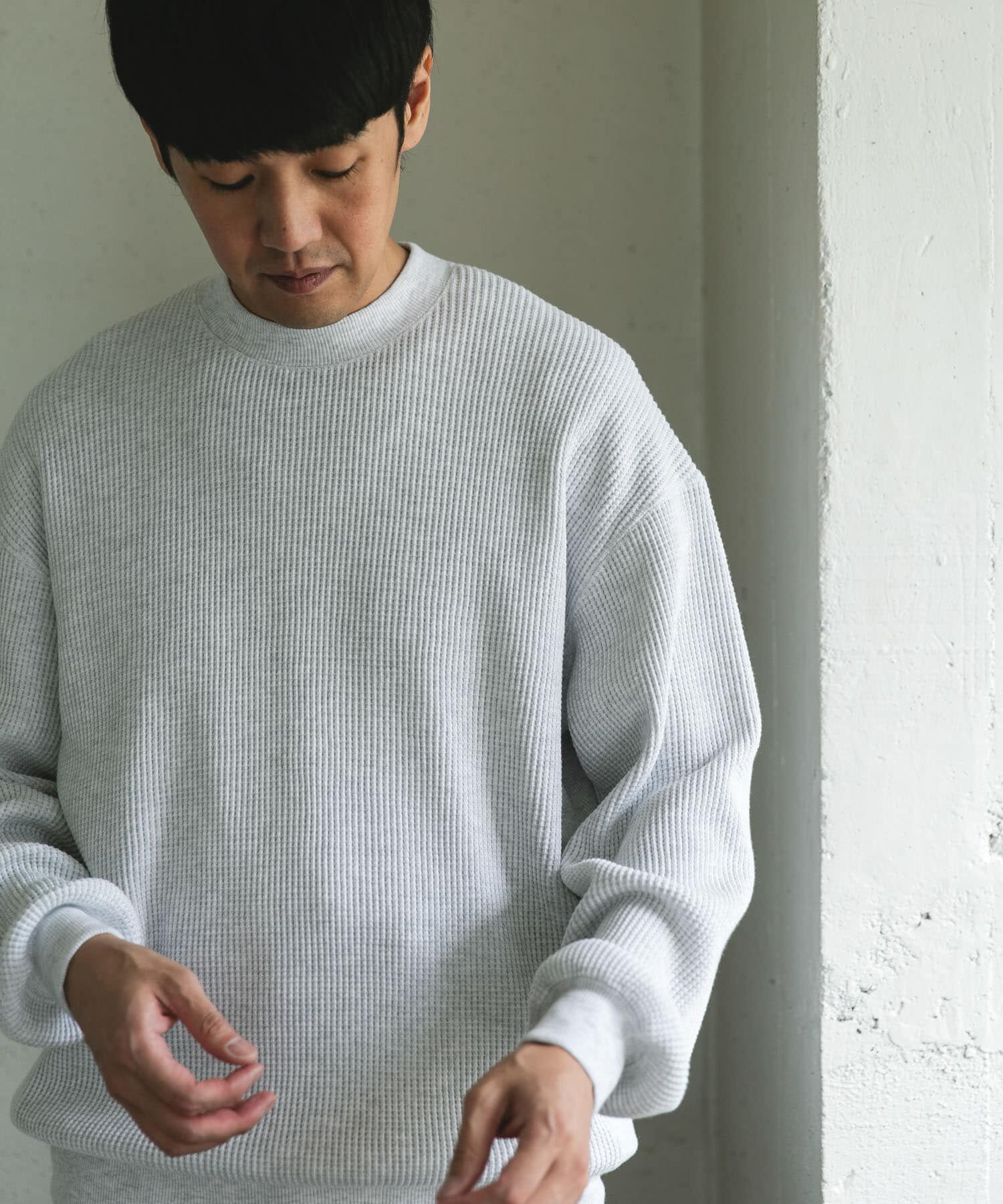 URBAN RESEARCH DOORS「『UR TECH』ワッフルロングスリーブTシャツ」|Tシャツ・カットソー|ホワイト系その他