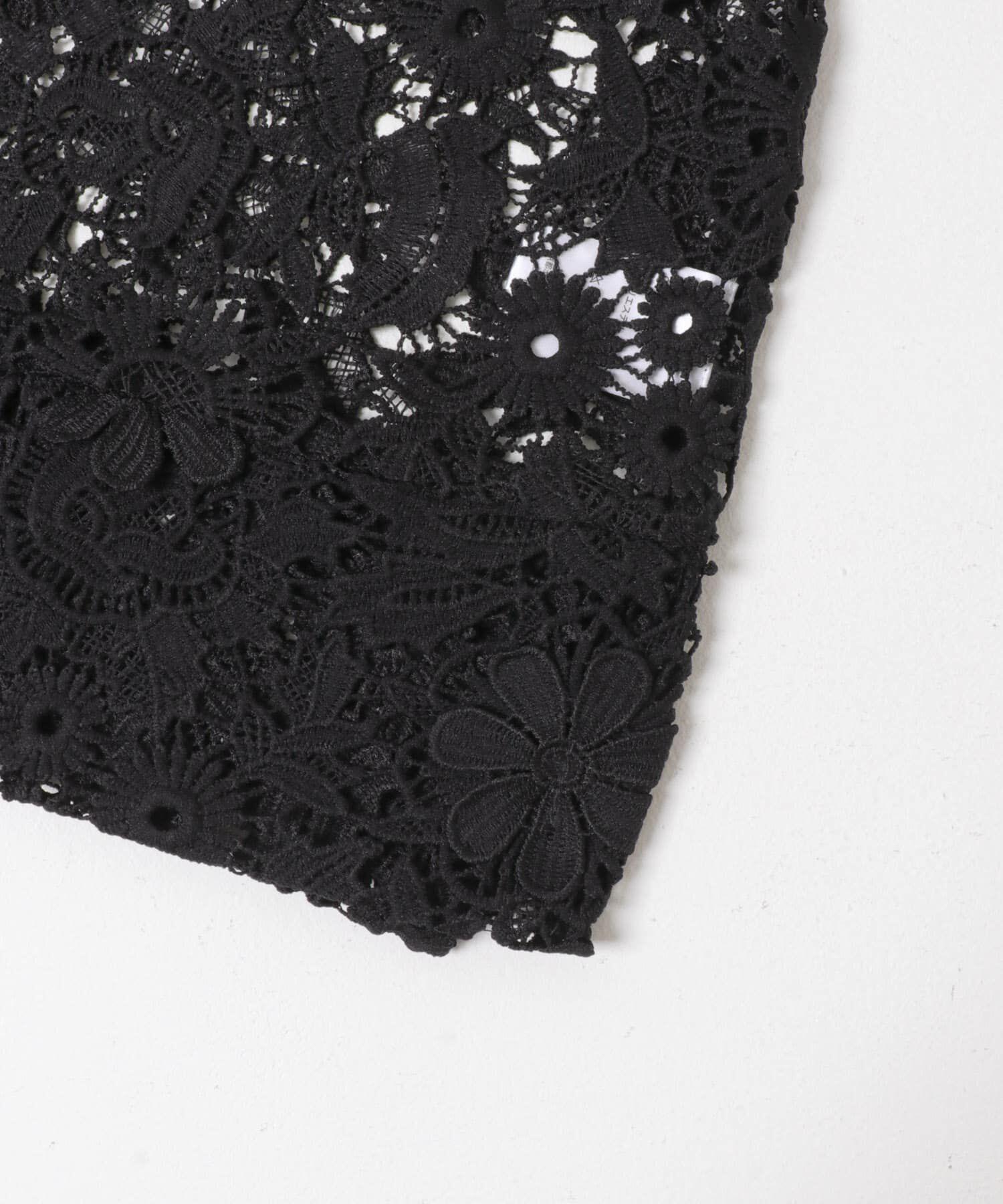 URBAN RESEARCH DOORS「LAYAS　LACE SKIPPER SHORT-SLEEVE PULLOVER」|シャツ・ブラウス|
