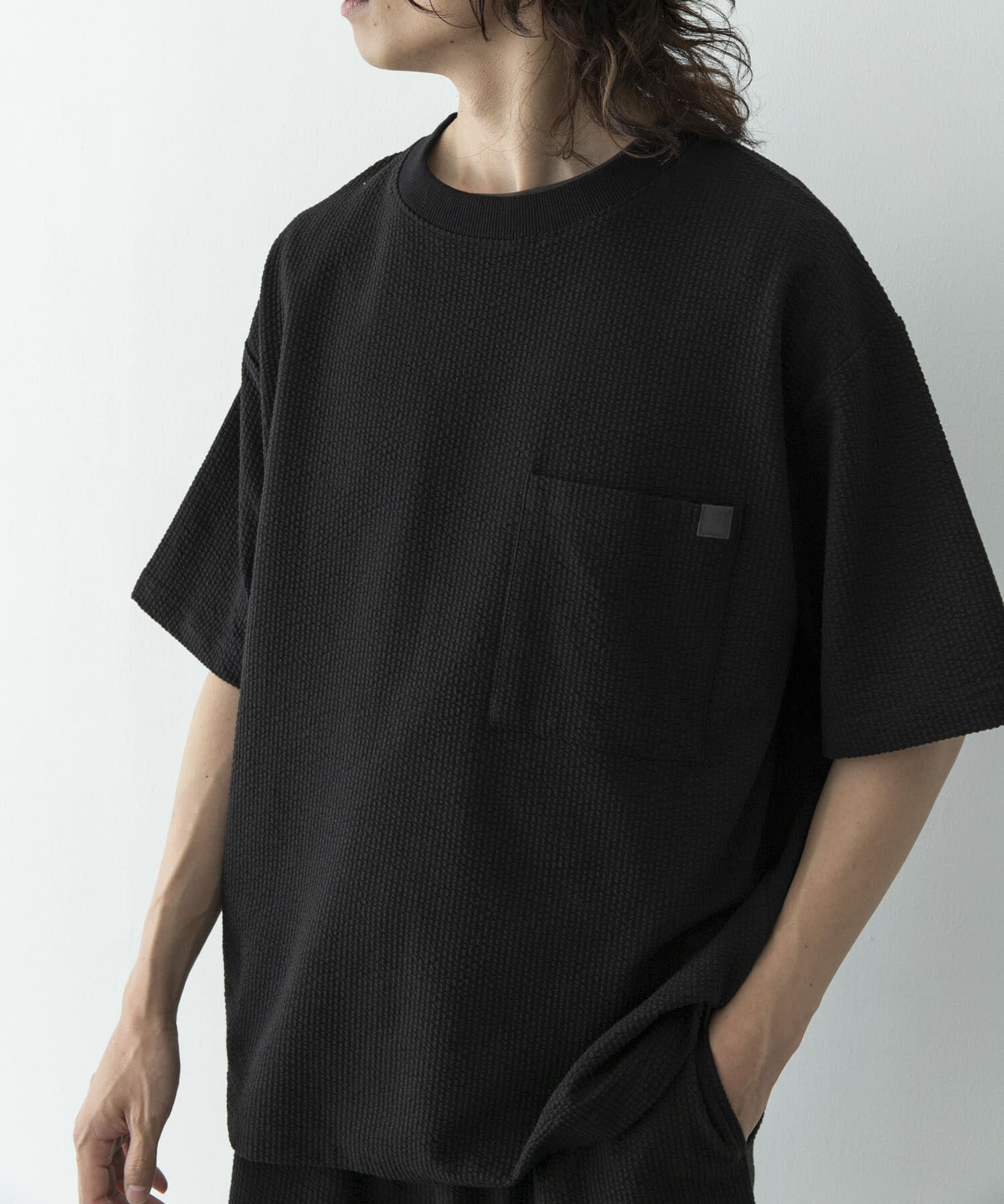 Sonny Label 「カットシアサッカーショートスリーブTシャツ」|Tシャツ・カットソー|