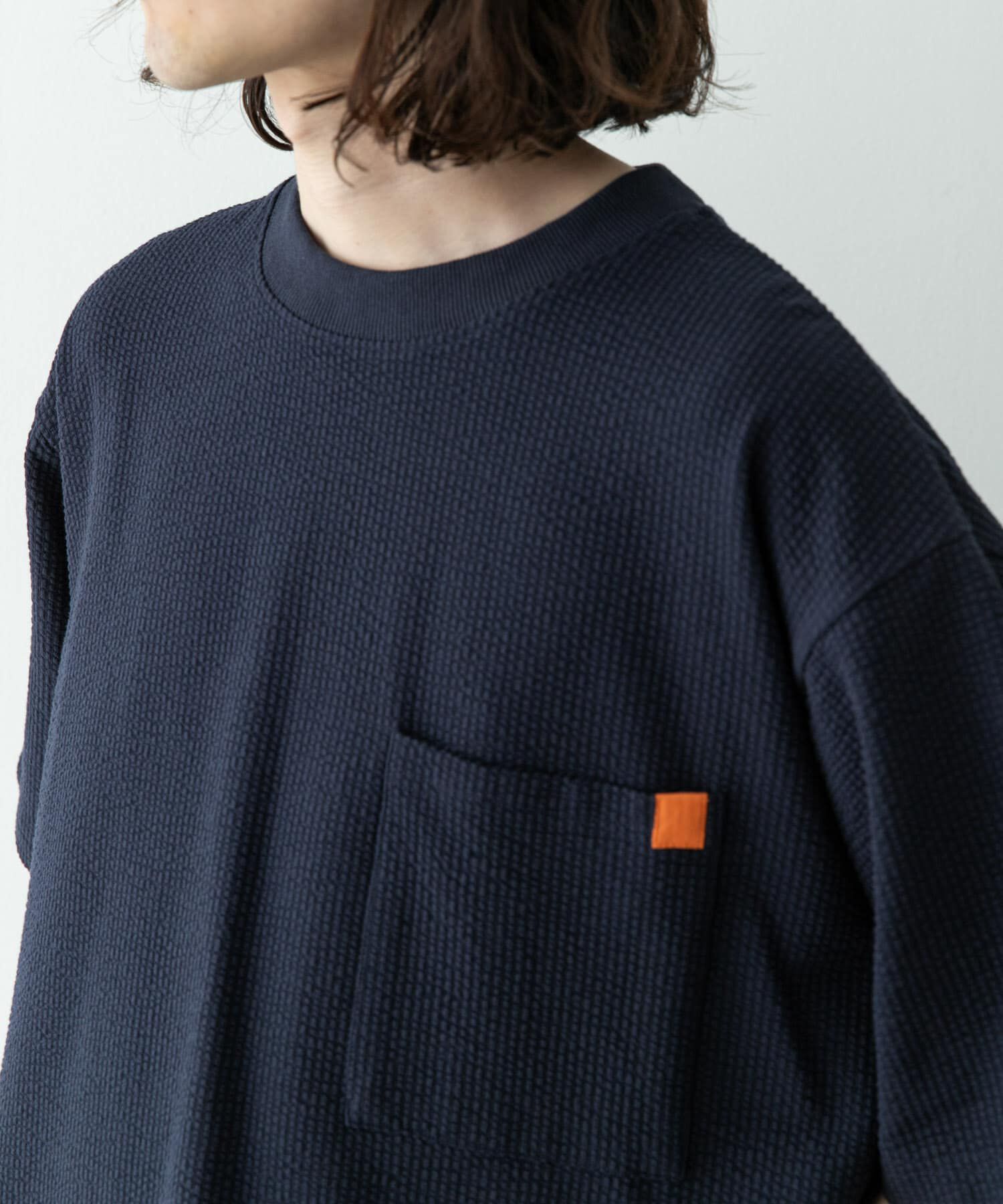 Sonny Label 「カットシアサッカーショートスリーブTシャツ」|Tシャツ・カットソー|