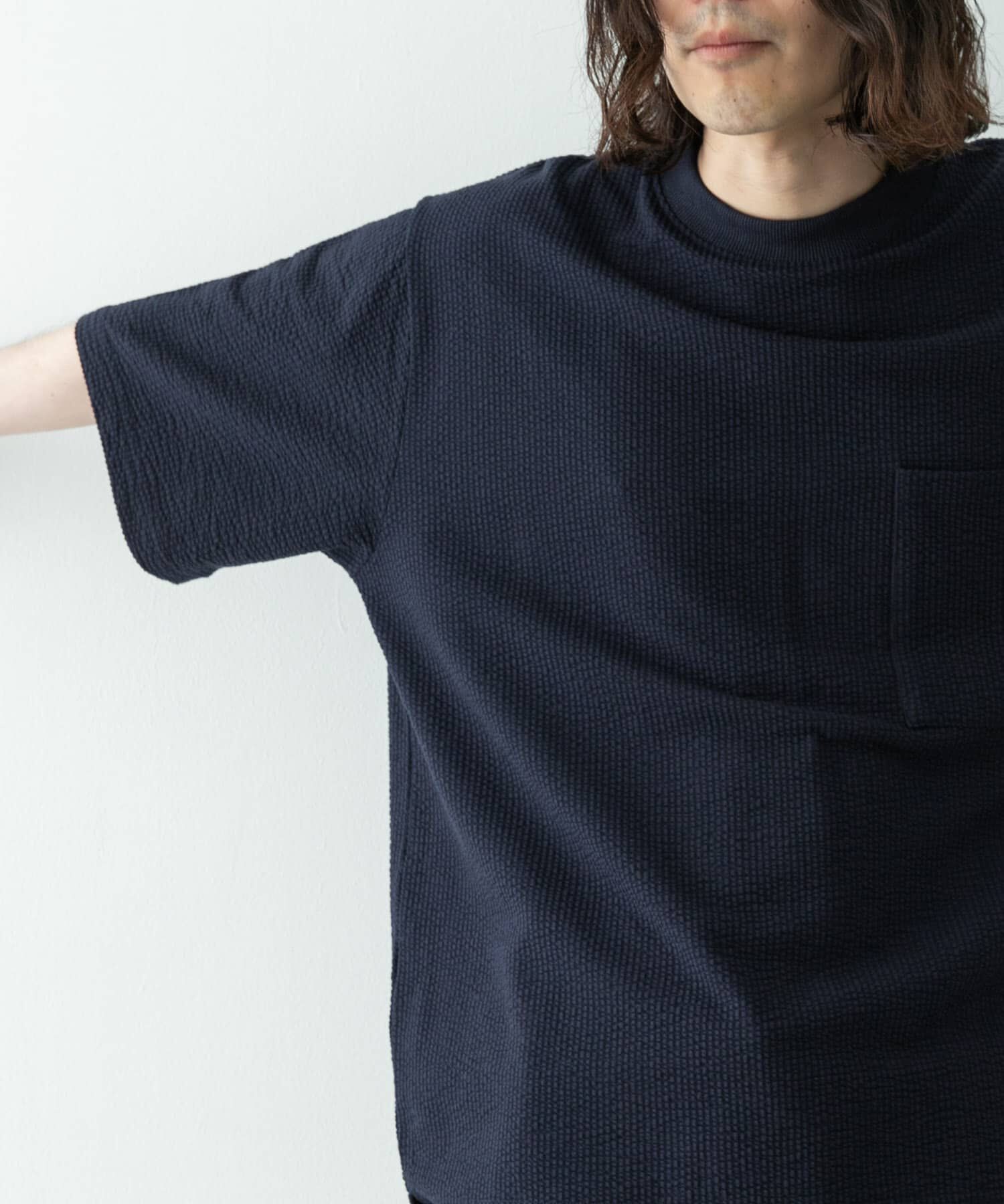 Sonny Label 「カットシアサッカーショートスリーブTシャツ」|Tシャツ・カットソー|