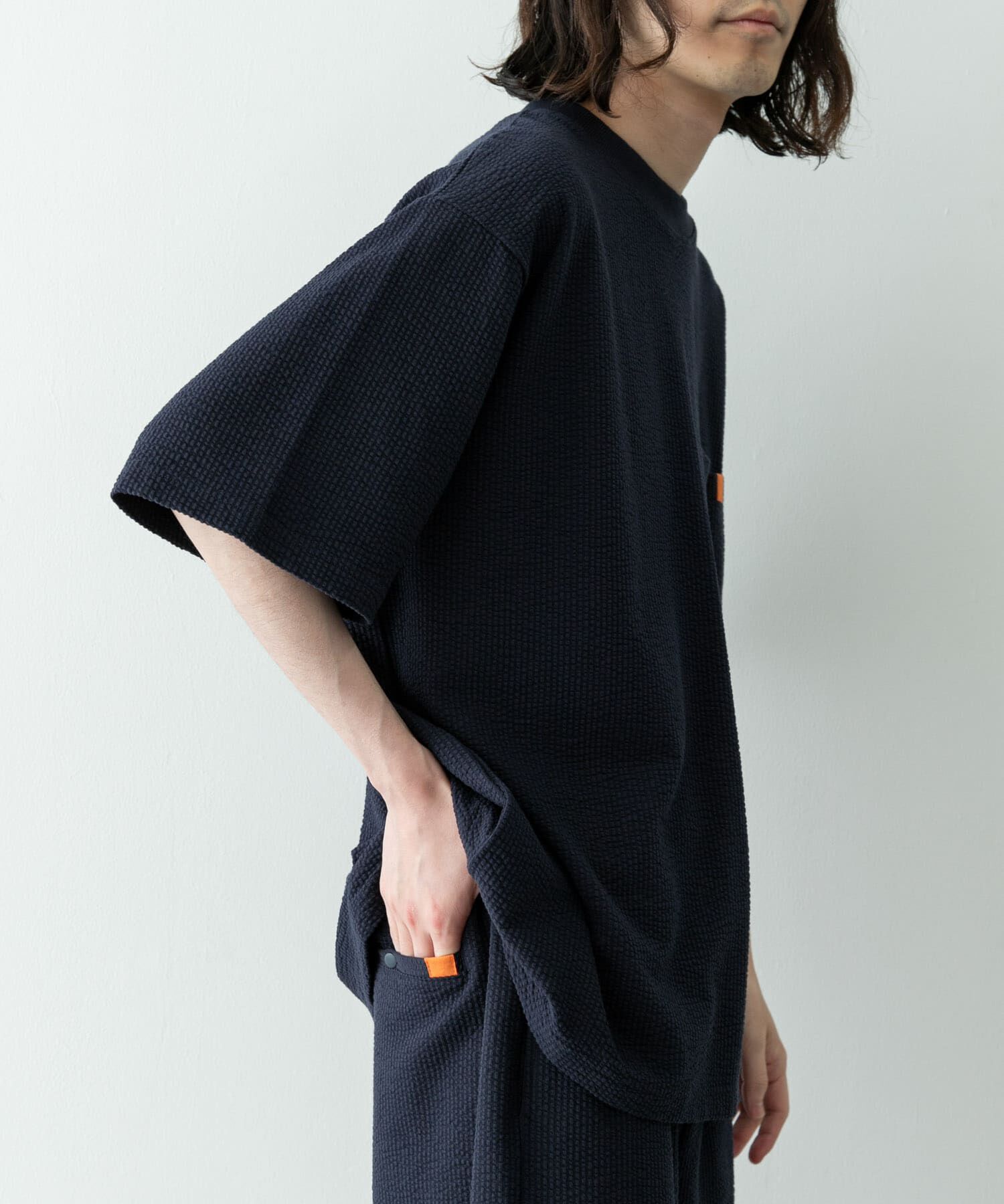 Sonny Label 「カットシアサッカーショートスリーブTシャツ」|Tシャツ・カットソー|