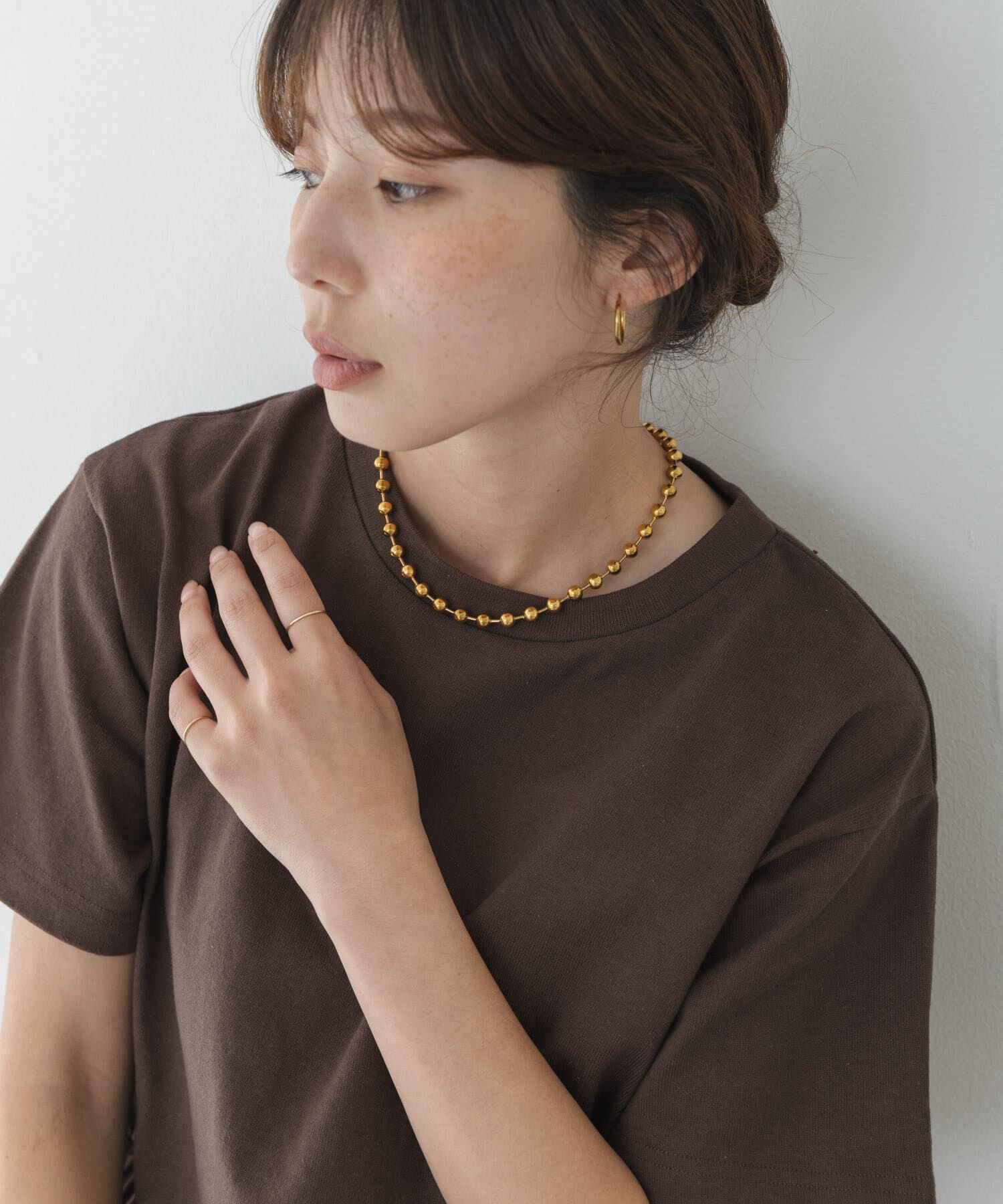 Sonny Label 「ステンレスラージボールチェーンネックレス」|ネックレス|