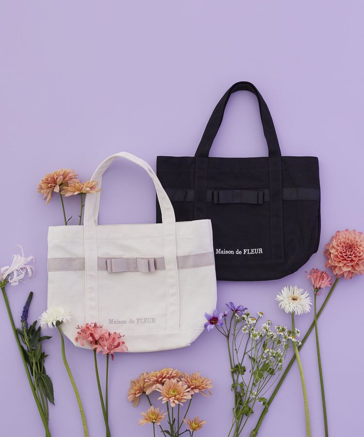 Maison de FLEUR「【Sサイズ/機能性バッグ】マルチポケット帆布トートSバッグ」|トートバッグ|