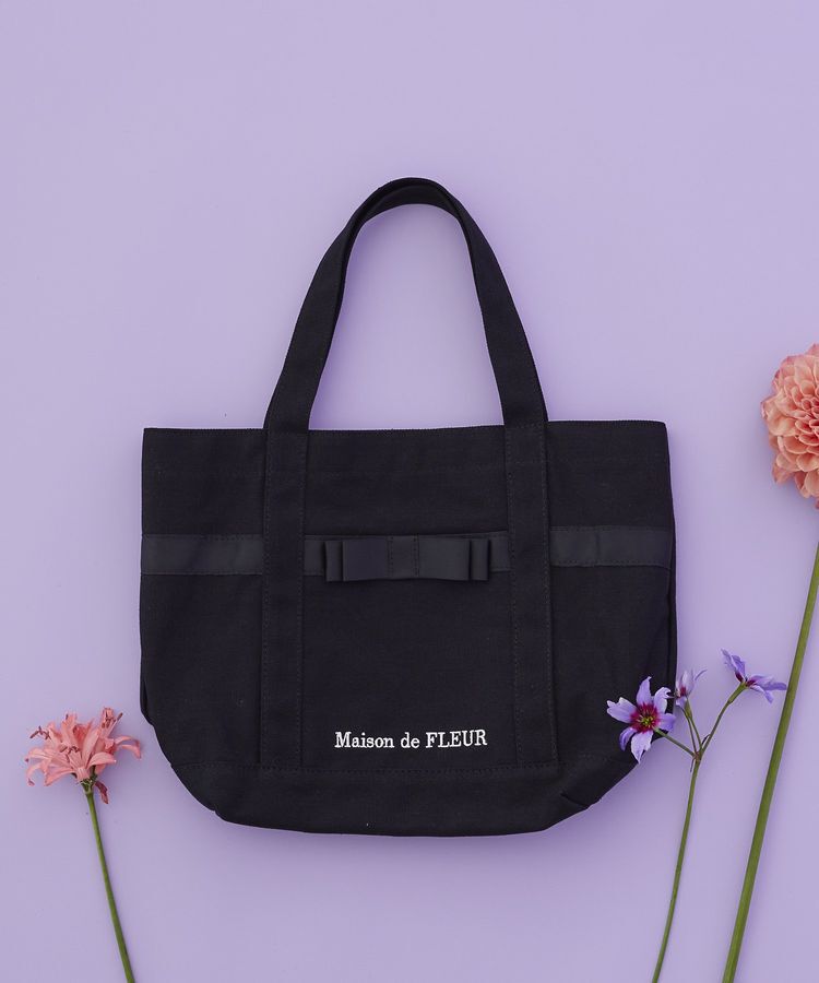 Maison de FLEUR「【Sサイズ/機能性バッグ】マルチポケット帆布トートSバッグ」|トートバッグ|