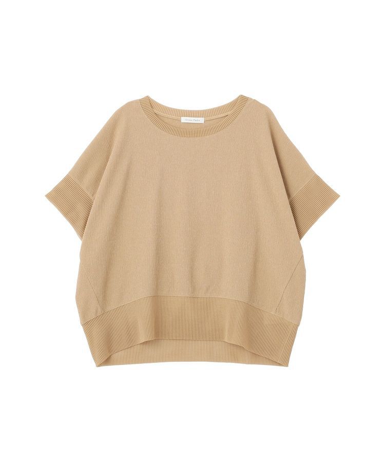 Green Parks「シアーリブ切替楊柳プルオーバー」|Tシャツ・カットソー|