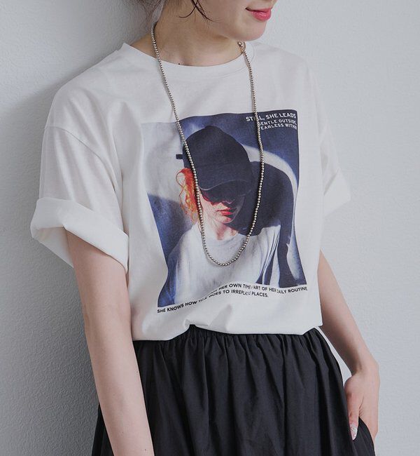  「レディーフォトプリントTシャツ」|プルオーバー|