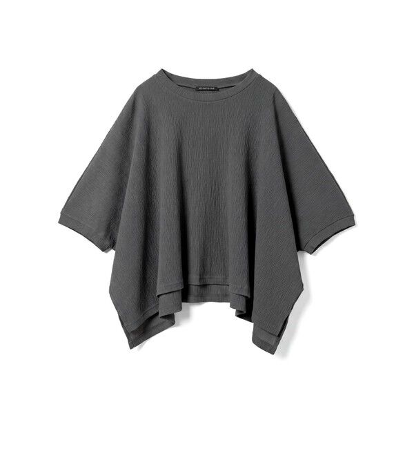 mizuiro ind「mizuiro ind クレープワイドプルオーバー」|Tシャツ・カットソー|ダークグレー