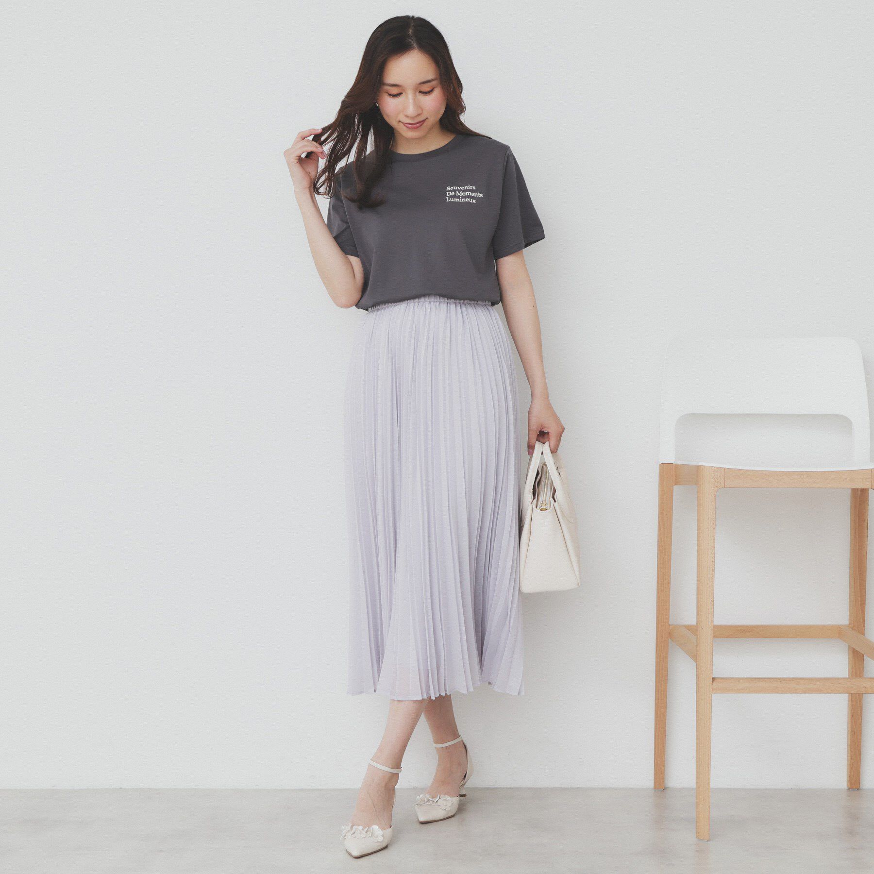 index「ロゴ刺繍Tシャツ【UV／接触冷感／洗濯機洗い可】」|Tシャツ・カットソー|