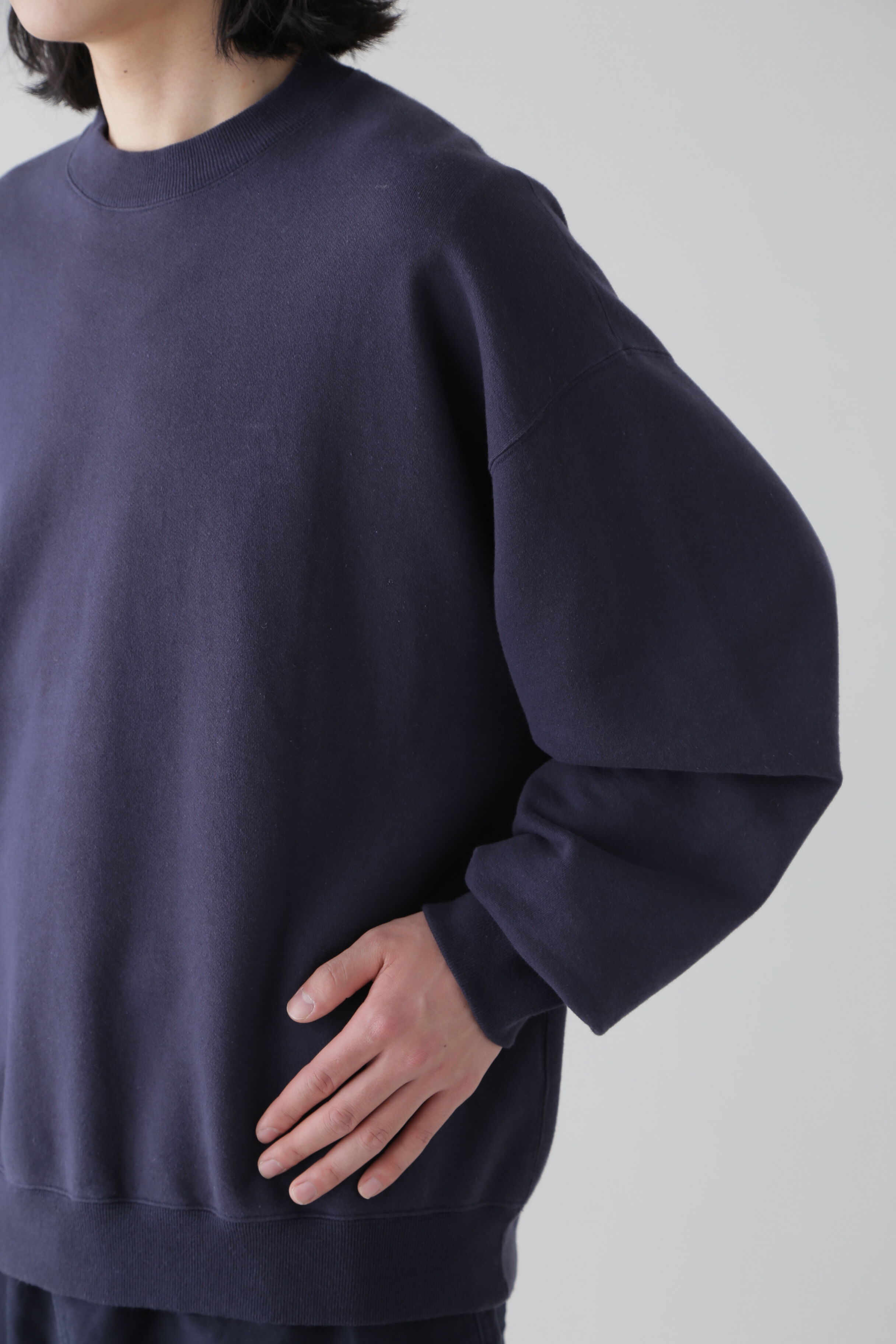 YLEVE 「Ｙ / ORGANIC COTTON BLEND HEAVY WEIGHT FLEECE CREW NECK」|Tシャツ・カットソー|