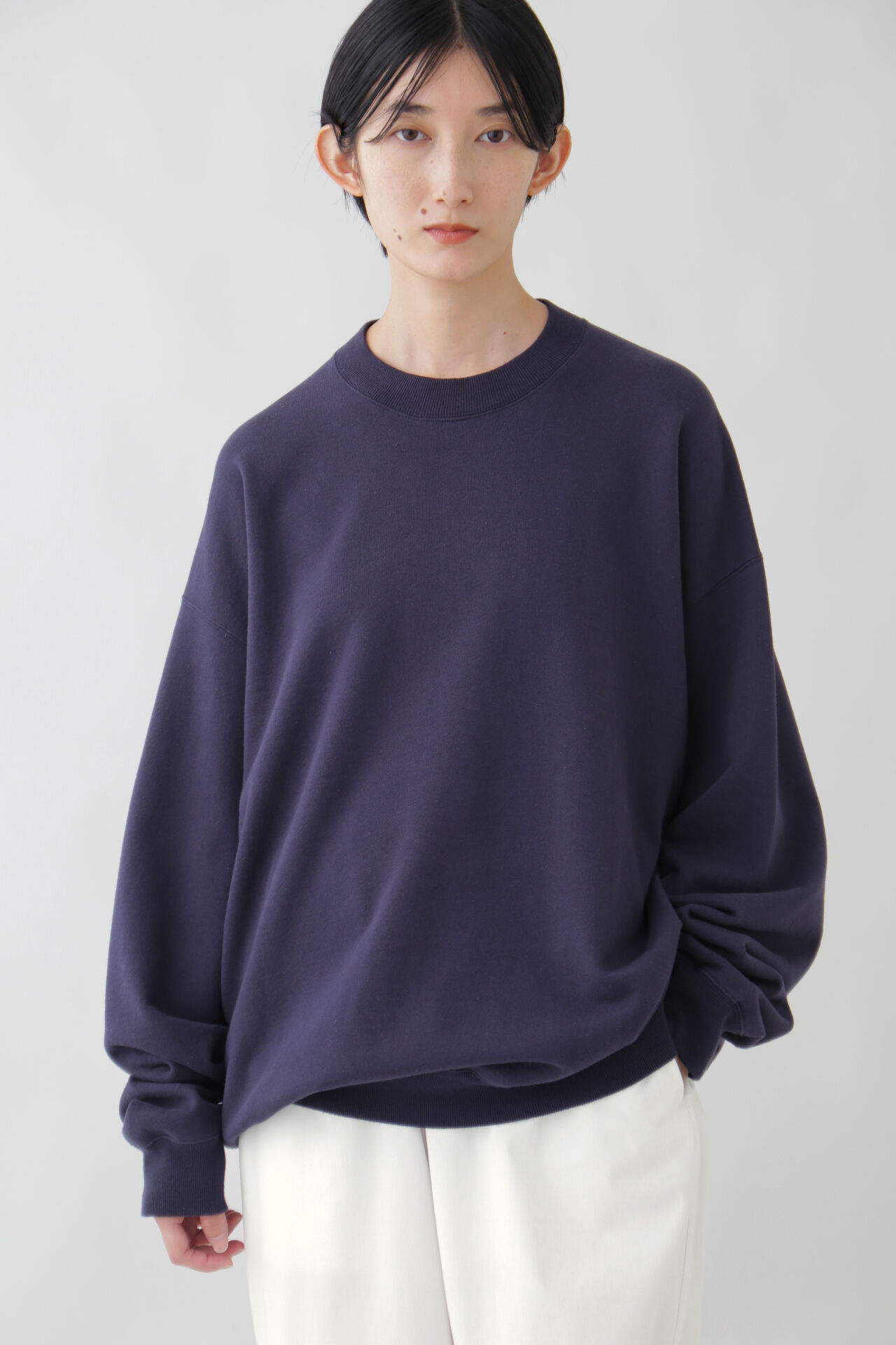 YLEVE 「Ｙ / ORGANIC COTTON BLEND HEAVY WEIGHT FLEECE CREW NECK」|Tシャツ・カットソー|