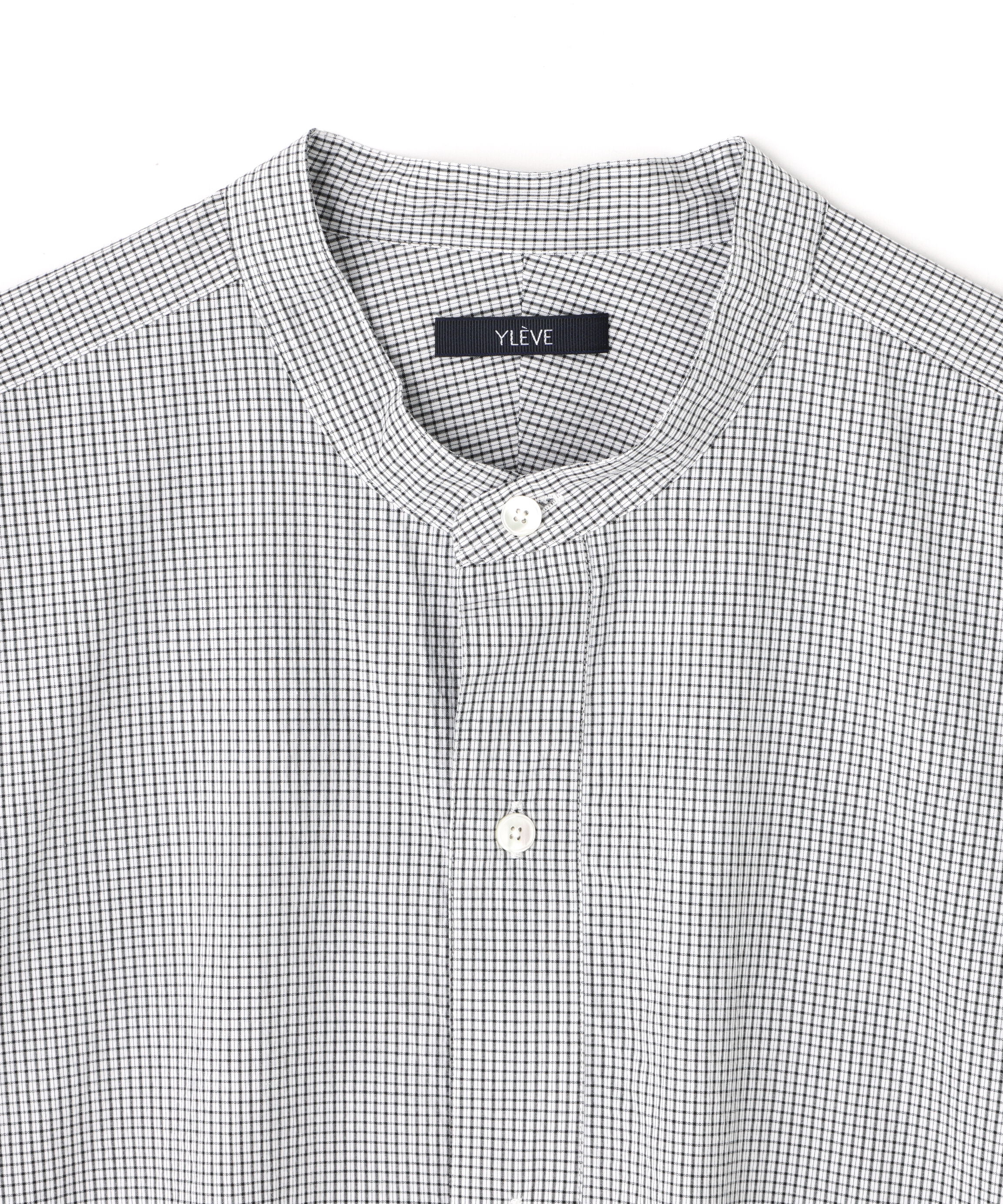 YLEVE 「YLEVE / COTTON STRIPE CHECK PULL OVER SHIRT」|シャツ・ブラウス|