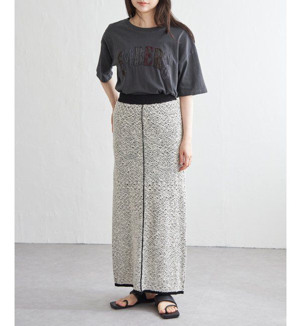 VENCE share style「2WAYミックスニットスカート」|スカート|