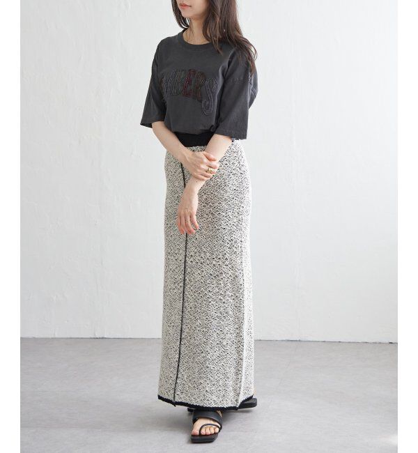 VENCE share style「2WAYミックスニットスカート」|スカート|