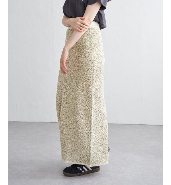 VENCE share style「2WAYミックスニットスカート」|スカート|
