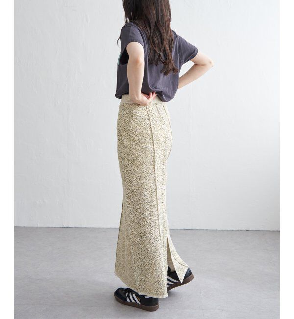 VENCE share style「2WAYミックスニットスカート」|スカート|