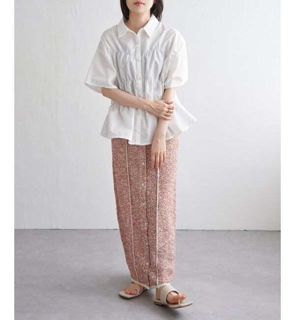 VENCE share style「2WAYミックスニットスカート」|スカート|
