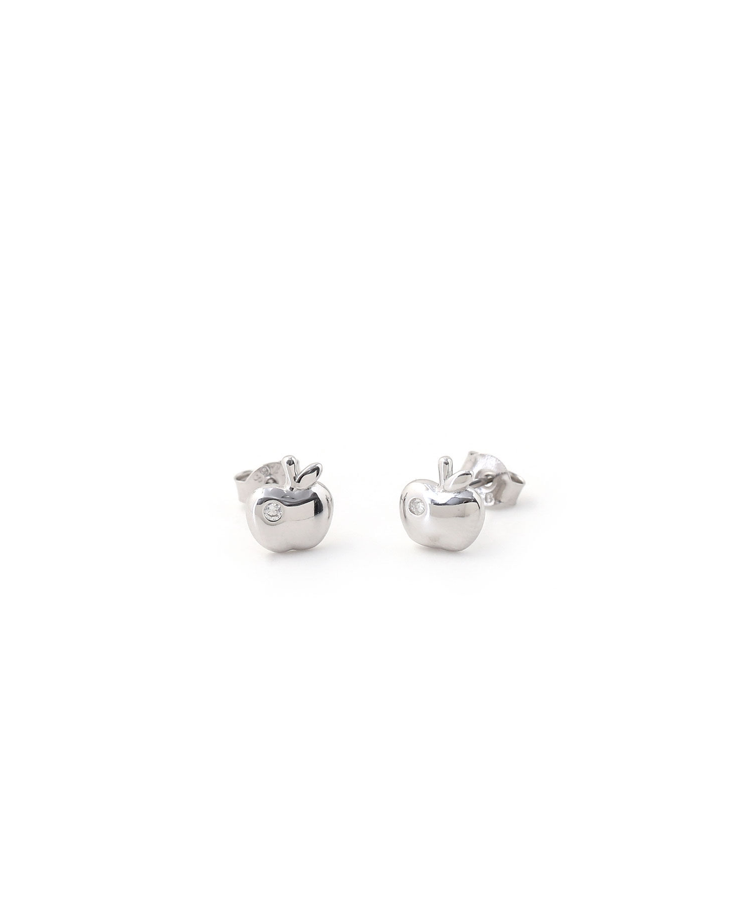  「[silver925]ミニりんごピアス〈金属アレルギー対応〉」|ピアス|