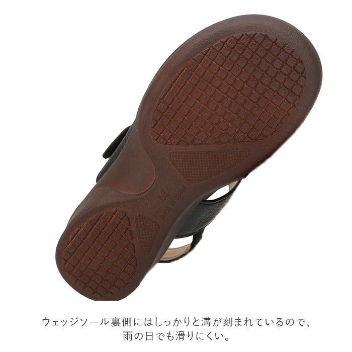 BACKYARD FAMILY「サンダル レディース 履きやすい 通販 歩きやすい おしゃれ ブラック 黒 幅広 甲高 ブランド」|サンダル|