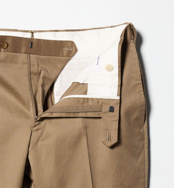 UNITED ARROWS「クールモーション ツイル サイドエクステンド ノープリーツ スラックス COMFORT EASY‐MODEL 接触冷感 吸水」|スラックス|