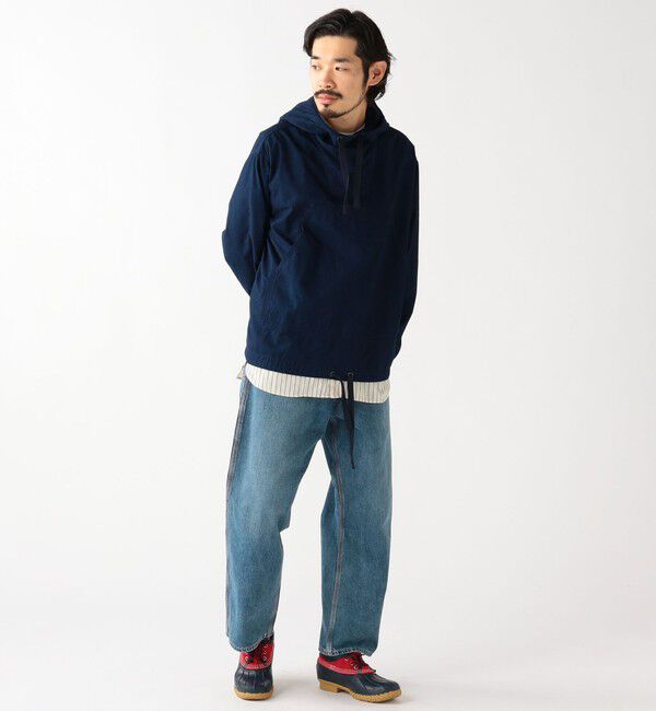 BEAMS「MIL Smock Indigo Rip Stop」|ブルゾン・スタジャン|