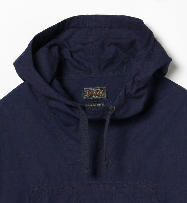 BEAMS「MIL Smock Indigo Rip Stop」|ブルゾン・スタジャン|
