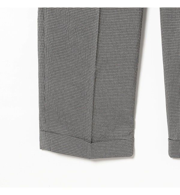 BEAMS PLUS「BEAMS PLUS｜2 Pleats Anywhere(wear) Seersucker Plaid｜ 吸水速乾  パッカブル 」|チノ|