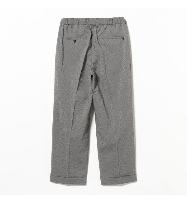 BEAMS PLUS「BEAMS PLUS｜2 Pleats Anywhere(wear) Seersucker Plaid｜ 吸水速乾  パッカブル 」|チノ|