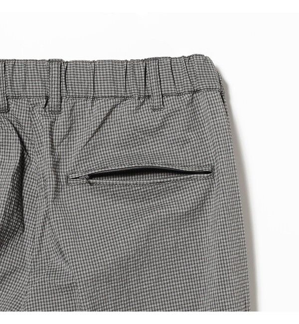 BEAMS PLUS「BEAMS PLUS｜2 Pleats Anywhere(wear) Seersucker Plaid｜ 吸水速乾  パッカブル 」|チノ|