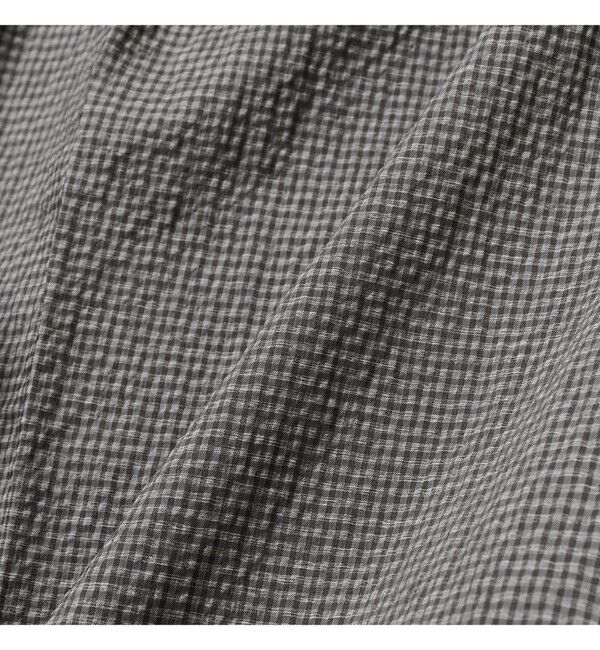 BEAMS PLUS「BEAMS PLUS｜2 Pleats Anywhere(wear) Seersucker Plaid｜ 吸水速乾  パッカブル 」|チノ|