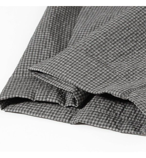 BEAMS PLUS「BEAMS PLUS｜2 Pleats Anywhere(wear) Seersucker Plaid｜ 吸水速乾  パッカブル 」|チノ|