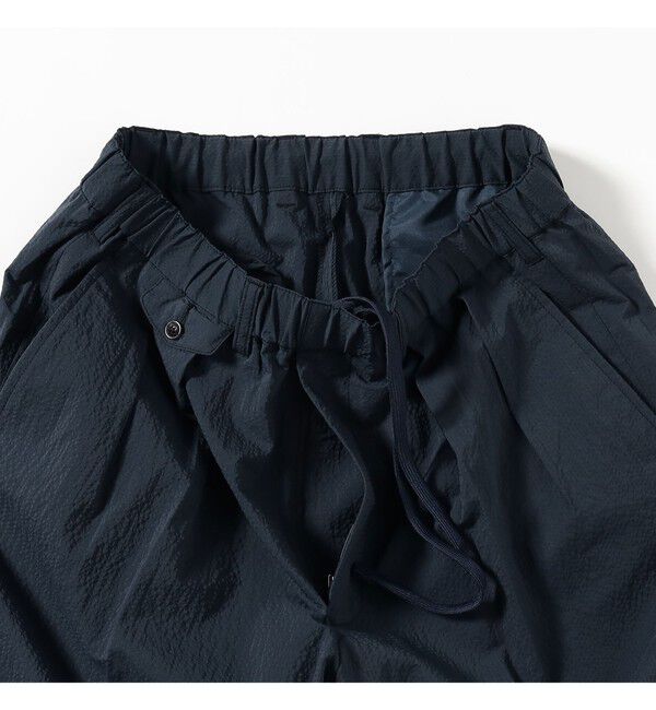 BEAMS PLUS「BEAMS PLUS｜2 Pleats Anywhere(wear) Seersucker Plaid｜ 吸水速乾  パッカブル 」|チノ|