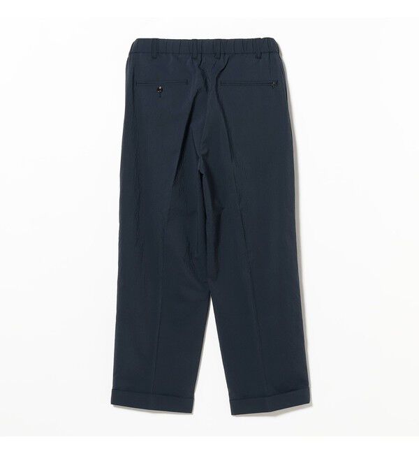BEAMS PLUS「BEAMS PLUS｜2 Pleats Anywhere(wear) Seersucker Plaid｜ 吸水速乾  パッカブル 」|チノ|
