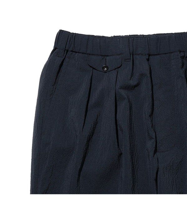 BEAMS PLUS「BEAMS PLUS｜2 Pleats Anywhere(wear) Seersucker Plaid｜ 吸水速乾  パッカブル 」|チノ|
