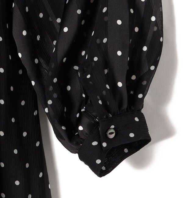 SHIPS for women「A PUPIL:ドット レース ロング ワンピース」|ワンピース|