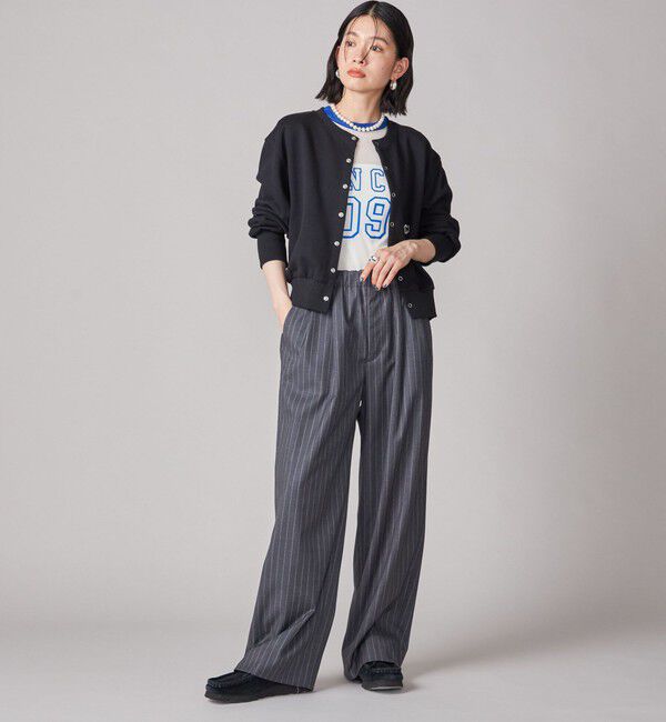 SHIPS for women「SHIPS NINE CASE:〈洗濯機可能〉裏毛 カーディガン」|カーディガン|
