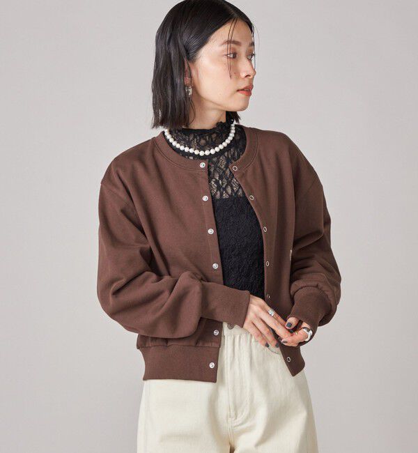 SHIPS for women「SHIPS NINE CASE:〈洗濯機可能〉裏毛 カーディガン」|カーディガン|