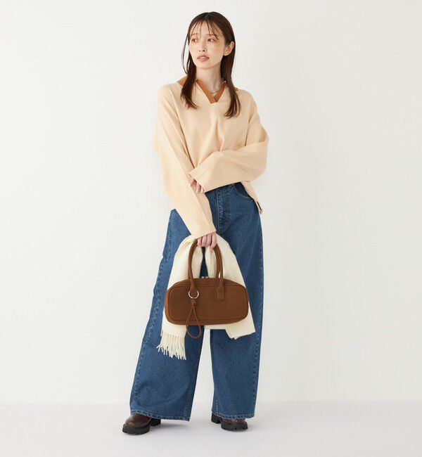 SHIPS Colors 「SHIPS Colors:〈手洗い可能〉スキッパー ニット &times; スカート セットアップ◇」|ニット・セーター|